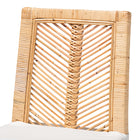 bali & pari Suci Modern Bohemian Natural Brown Rattan 2-Piece Dining Chair Set