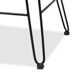 bali & pari Garan Modern Bohemian Natural Brown Rattan and Black Metal Counter Stool