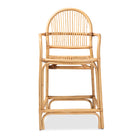 bali & pari Tugera Modern Bohemian Natural Brown Rattan Counter Stool
