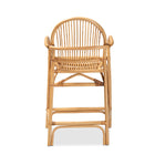 bali & pari Tugera Modern Bohemian Natural Brown Rattan Counter Stool
