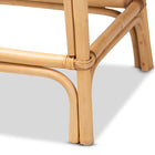 bali & pari Tugera Modern Bohemian Natural Brown Rattan Counter Stool