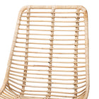 Baxton Studio Manhattan Modern Bohemian Rattan and Natural Oak Finished Wood 5-Piece Dining Set