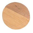 bali & pari Terah Mid-Century Modern Natural Brown Teak Wood Ottoman Footstool