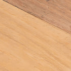 bali & pari Terah Mid-Century Modern Natural Brown Teak Wood Ottoman Footstool