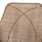 bali & pari Ballerina Modern Bohemian Greywashed Rattan and Black Metal 2-Piece Dining Chair Set