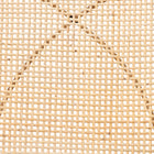 bali & pari Ballerina Japandi Natural Brown Finished Mahogany Wood and Rattan 2-Piece Dining Chair Set