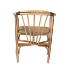 bali & pari Kyoto Modern Bohemian Natural Brown Rattan Dining Chair