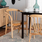 bali & pari Kyoto Modern Bohemian Natural Brown Rattan Dining Chair