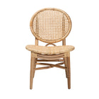 bali & pari Osaka Modern Bohemian Natural Brown Rattan Dining Chair