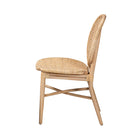 bali & pari Osaka Modern Bohemian Natural Brown Rattan Dining Chair