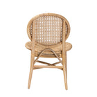 bali & pari Osaka Modern Bohemian Natural Brown Rattan Dining Chair