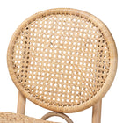 bali & pari Osaka Modern Bohemian Natural Brown Rattan Dining Chair
