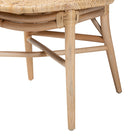 bali & pari Osaka Modern Bohemian Natural Brown Rattan Dining Chair