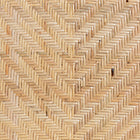 bali & pari Kobe Mid-Century Modern Natural Brown Finished Wood and Rattan Dining Chair