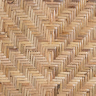 bali & pari Parthenia Mid-Century Modern Two-Tone Black and Walnut Brown Finished Mahogany Wood and Natural Rattan Dining Chair