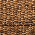 bali & pari Trianna Rustic Transitional Natural Seagrass and Brown Finished Wood Dining Chair