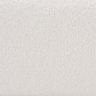 Baxton Studio Athena Modern and Contemporary Ivory Boucle Upholstered and Black Finished Wood Square Ottoman