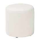 Baxton Studio Tori Modern and Contemporary Ivory Boucle Upholstered Ottoman