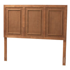 Baxton Studio Giordano Classic and Traditional Ash Walnut Finished Wood King Size Headboard