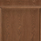 Baxton Studio Giordano Classic and Traditional Ash Walnut Finished Wood Full Size Headboard
