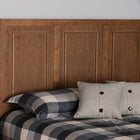 Baxton Studio Giordano Classic and Traditional Ash Walnut Finished Wood King Size Headboard