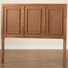 Baxton Studio Giordano Classic and Traditional Ash Walnut Finished Wood Full Size Headboard