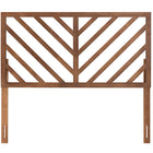 Baxton Studio Belisma Modern and Contemporary Ash Walnut Finished Wood King Size Headboard