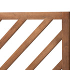 Baxton Studio Belisma Modern and Contemporary Ash Walnut Finished Wood King Size Headboard