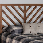 Baxton Studio Belisma Modern and Contemporary Ash Walnut Finished Wood King Size Headboard
