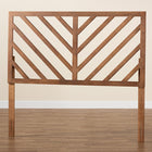 Baxton Studio Belisma Modern and Contemporary Ash Walnut Finished Wood King Size Headboard