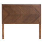 Baxton Studio Terrian Classic and Traditional Ash Walnut Finished Wood Queen Size Headboard