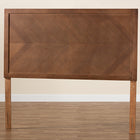 Baxton Studio Terrian Classic and Traditional Ash Walnut Finished Wood Queen Size Headboard