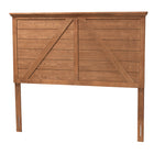 Baxton Studio Yorick Classic and Traditional Ash Walnut Finished Wood Queen Size Headboard