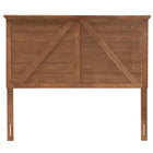Baxton Studio Yorick Classic and Traditional Ash Walnut Finished Wood Queen Size Headboard