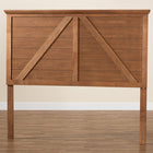 Baxton Studio Yorick Classic and Traditional Ash Walnut Finished Wood Queen Size Headboard