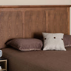 Baxton Studio Alarice Classic and Traditional Ash Walnut Finished Wood Queen Size Headboard