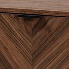 Baxton Studio Sadia Modern Walnut Brown Finished Wood Storage Cabinet