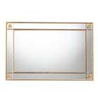 Baxton Studio Iara Modern Glam and Luxe Antique Goldleaf Finished Wood Accent Wall Mirror