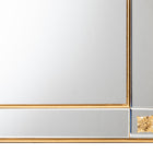 Baxton Studio Iara Modern Glam and Luxe Antique Goldleaf Finished Wood Accent Wall Mirror
