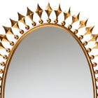 Baxton Studio Rogier Modern Glam and Luxe Antique Goldleaf Metal Accent Wall Mirror