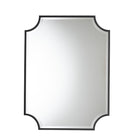 Baxton Studio Parcenet Modern Black Finished Metal Accent Wall Mirror