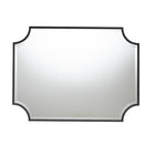 Baxton Studio Parcenet Modern Black Finished Metal Accent Wall Mirror