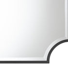 Baxton Studio Parcenet Modern Black Finished Metal Accent Wall Mirror