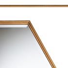 Baxton Studio Gates Modern Glam and Luxe Antique Goldleaf Metal Accent Wall Mirror