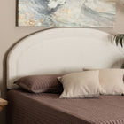 Baxton Studio Fiana Modern Cream Boucle Fabric Queen Size Headboard