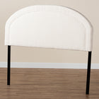 Baxton Studio Fiana Modern Cream Boucle Fabric Queen Size Headboard