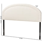 Baxton Studio Fiana Modern Cream Boucle Fabric Queen Size Headboard