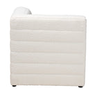 Baxton Studio Maya Modern White Boucle Fabric 4-Piece Modular Sectional Sofa