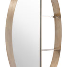 Zuo Latitude Oval Shelf Mirror Antique Bronze