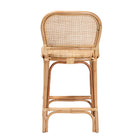bali & pari Adrena Modern Bohemian Natural Brown Rattan Counter Stool